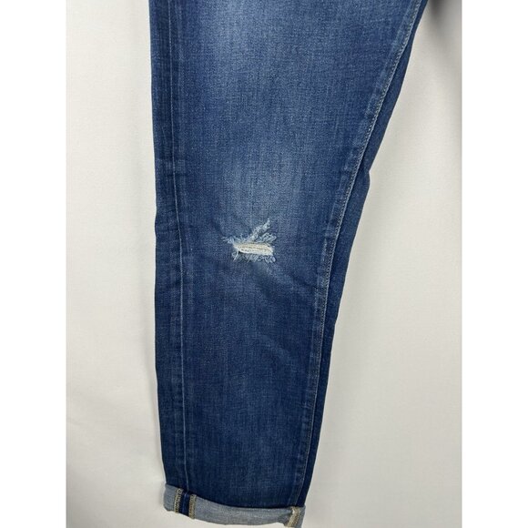 PILCRO Anthropologie Womens 29 Slim Boyfriend Jeans Straight  Mid Rise Medium - Picture 13 of 16